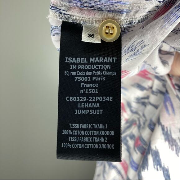 NWT ISABEL MARANT ETOILE Lehana Long Sleeve Drawstring Romper 36 4 - Picture 8 of 8